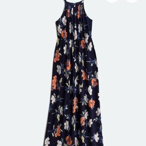 Kaileigh Navy Floral Maxi Dress